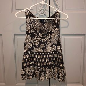 Flowy Navy Blue Tank Top